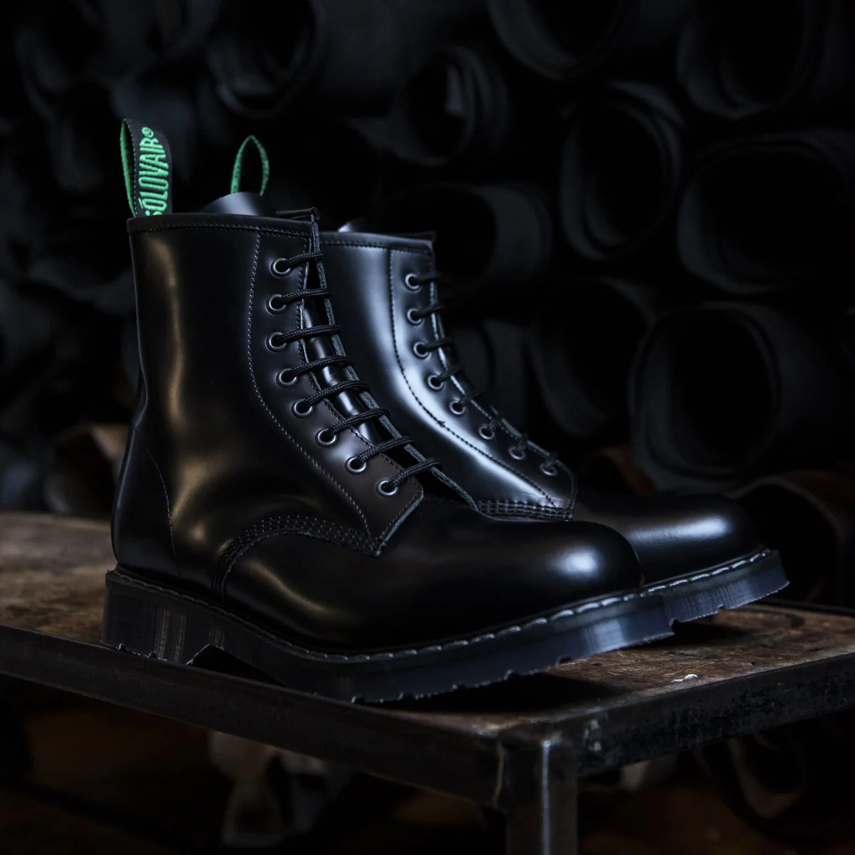 1225-black-hi-shine-8-eye-derby-boot-2.webp Black Hi-Shine 8 Eye Derby Boot