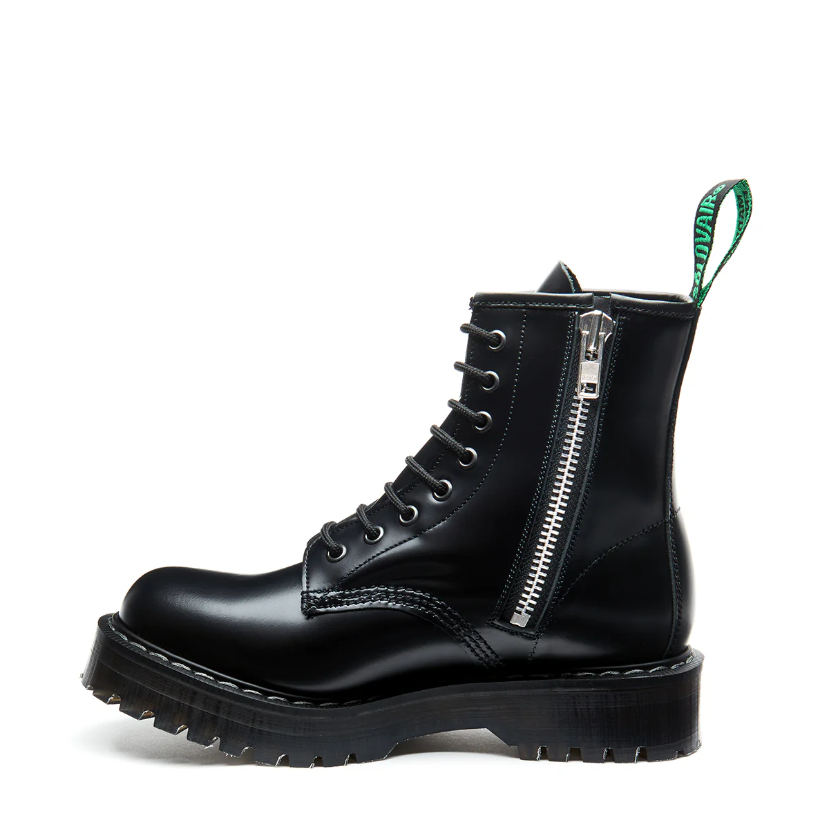 1247-black-hi-shine-8-eye-zip-commando-derby-boot-1.webp Black Hi-Shine 8 Eye Zip Commando Derby Boot