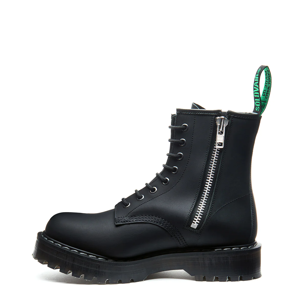 1335-black-greasy-8-eye-zip-commando-derby-boot-1.webp Black Greasy 8 Eye Zip Commando Derby Boot