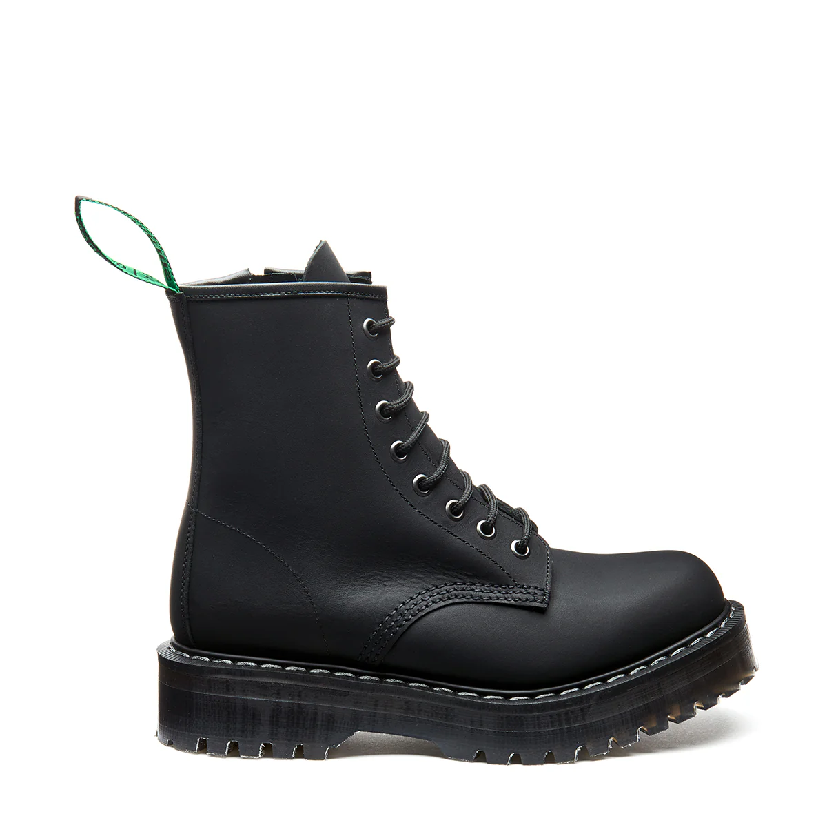 1335-black-greasy-8-eye-zip-commando-derby-boot-2.webp Black Greasy 8 Eye Zip Commando Derby Boot