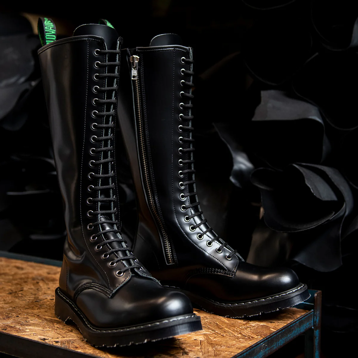1556-black-hi-shine-20-eye-zip-derby-boot-6.webp Black Hi-Shine 20 Eye Zip Derby Boot