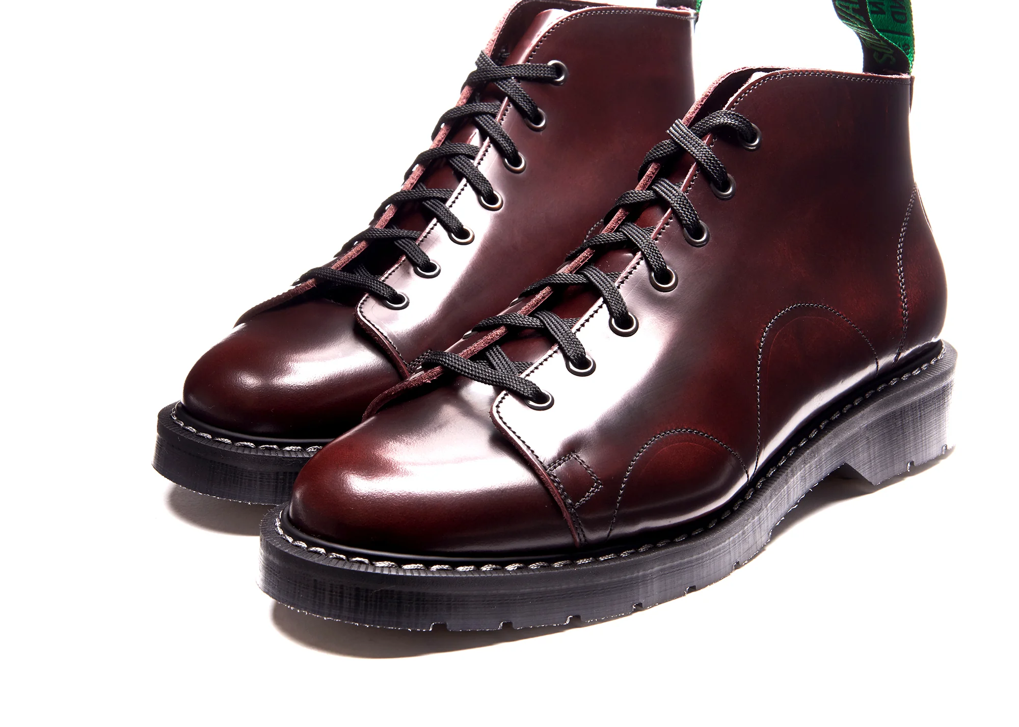 Burgundy Rub-Off Monkey Boot