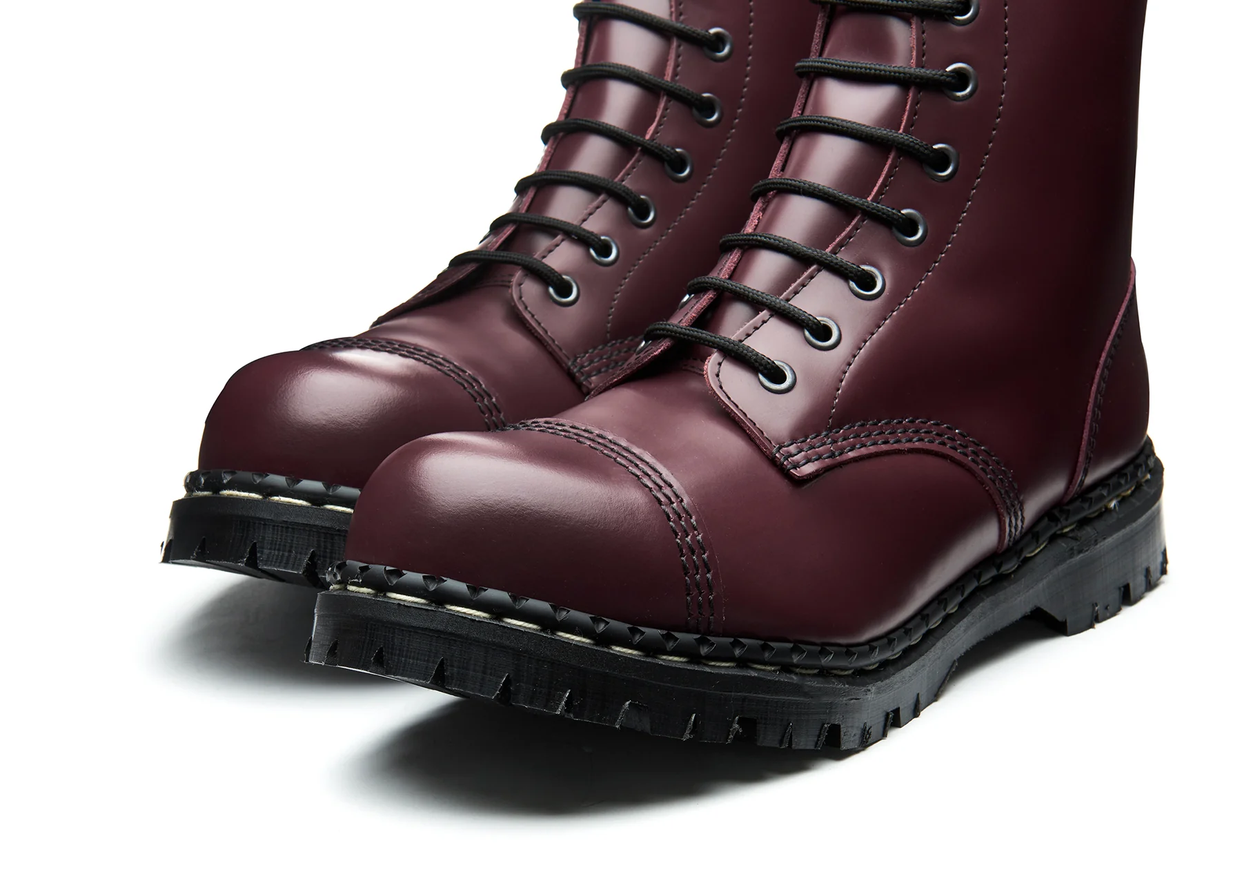 1960-oxblood-hi-shine-10-eye-steel-toe-capped-derby-boot-3.webp Oxblood Hi-Shine 10 Eye Steel Toe Capped Derby Boot