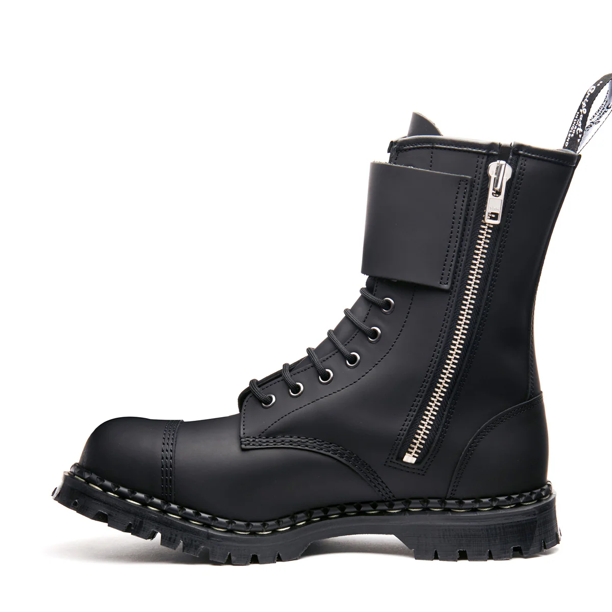 2004-black-greasy-10-eye-steel-toe-capped-zip-twin-strap-derby-boot-2.webp Black Greasy 10 Eye Steel Toe Capped Zip Twin Strap Derby Boot