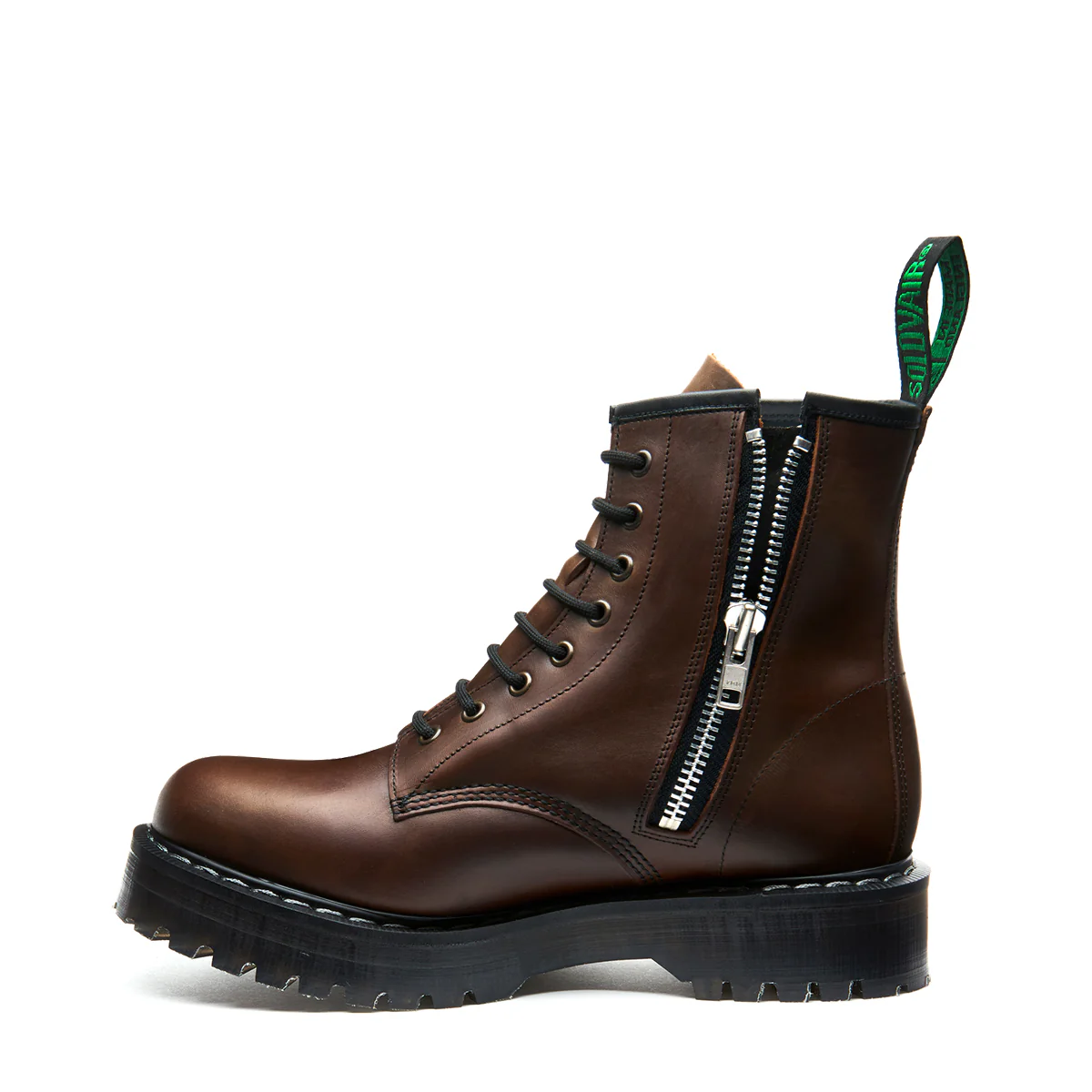 Gaucho Crazy Horse 8 Eye Zip Commando Derby Boot