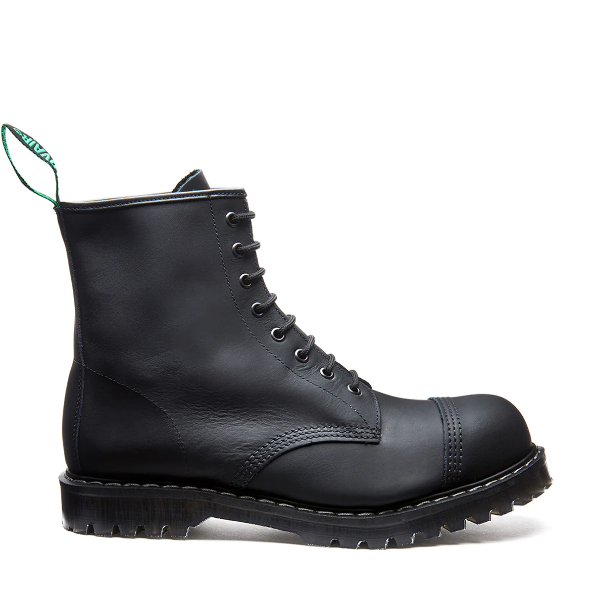 3458-black-greasy-8-eye-steel-toe-derby-boot-1.webp Black Greasy 8 Eye Steel Toe Derby Boot