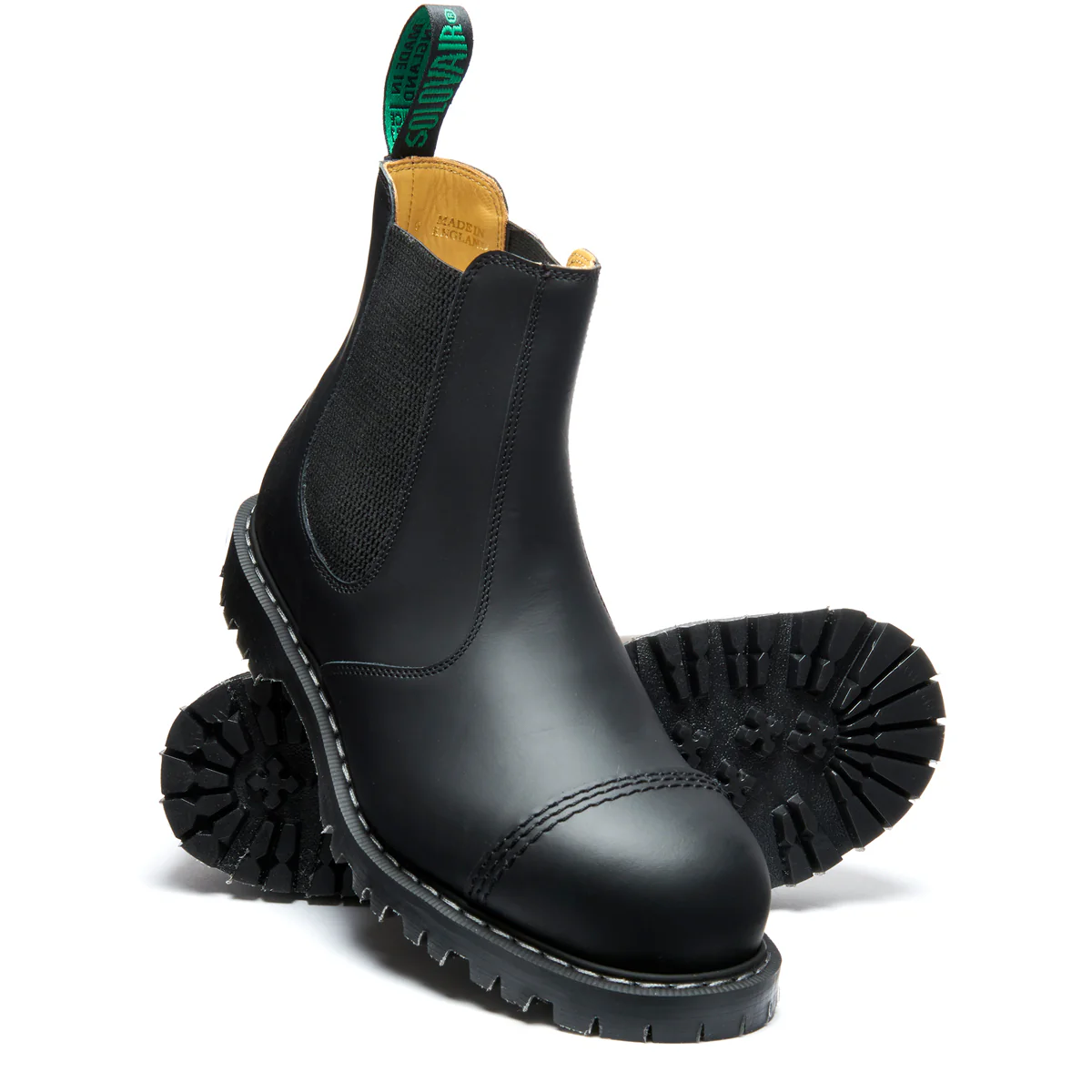 Black Greasy Steel Toe Dealer Boot