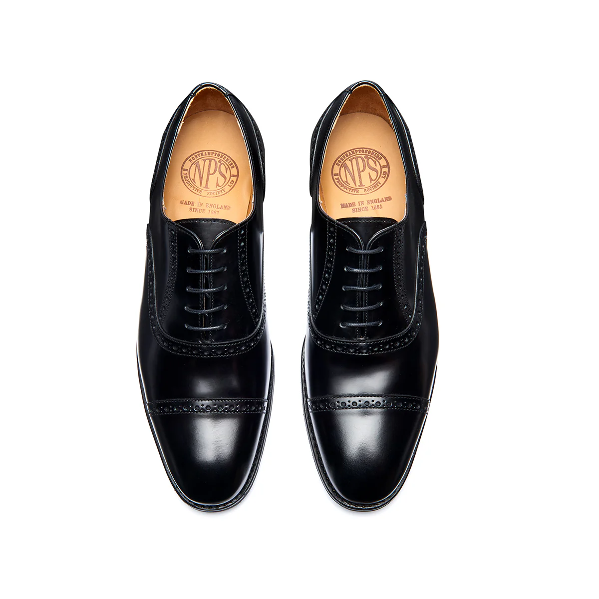 4771-black-hi-shine-5-eye-oxford-semi-brogue-shoe-3.webp Black Hi-Shine 5 Eye Oxford Semi-Brogue Shoe