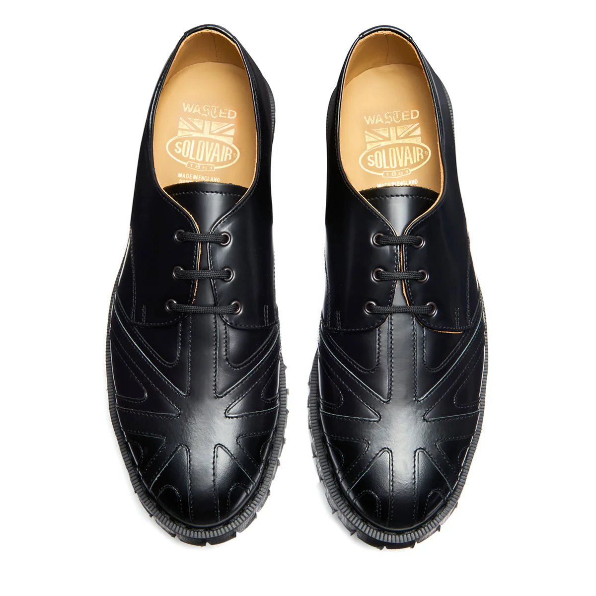 4958-black-hi-shine-union-jack-3-eye-gibson-shoe-3.webp Black Hi-Shine Union Jack 3 Eye Gibson Shoe