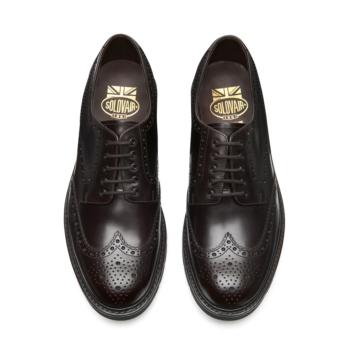 Brown Calf 5 Eye Gibson Brogue Shoe