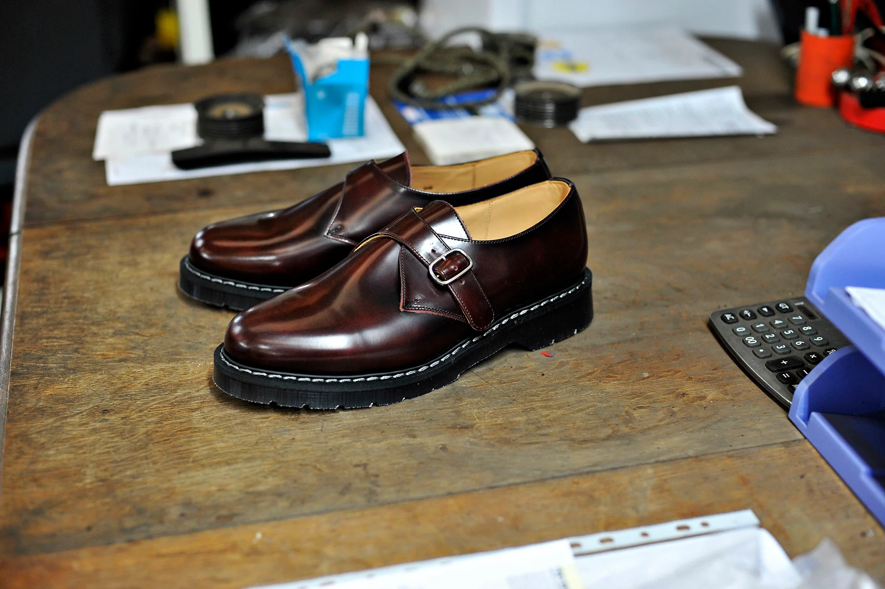 5409-uk-3-uk-3-variation-6.webp Burgundy Rub-Off Single Buckle Monk Shoe
