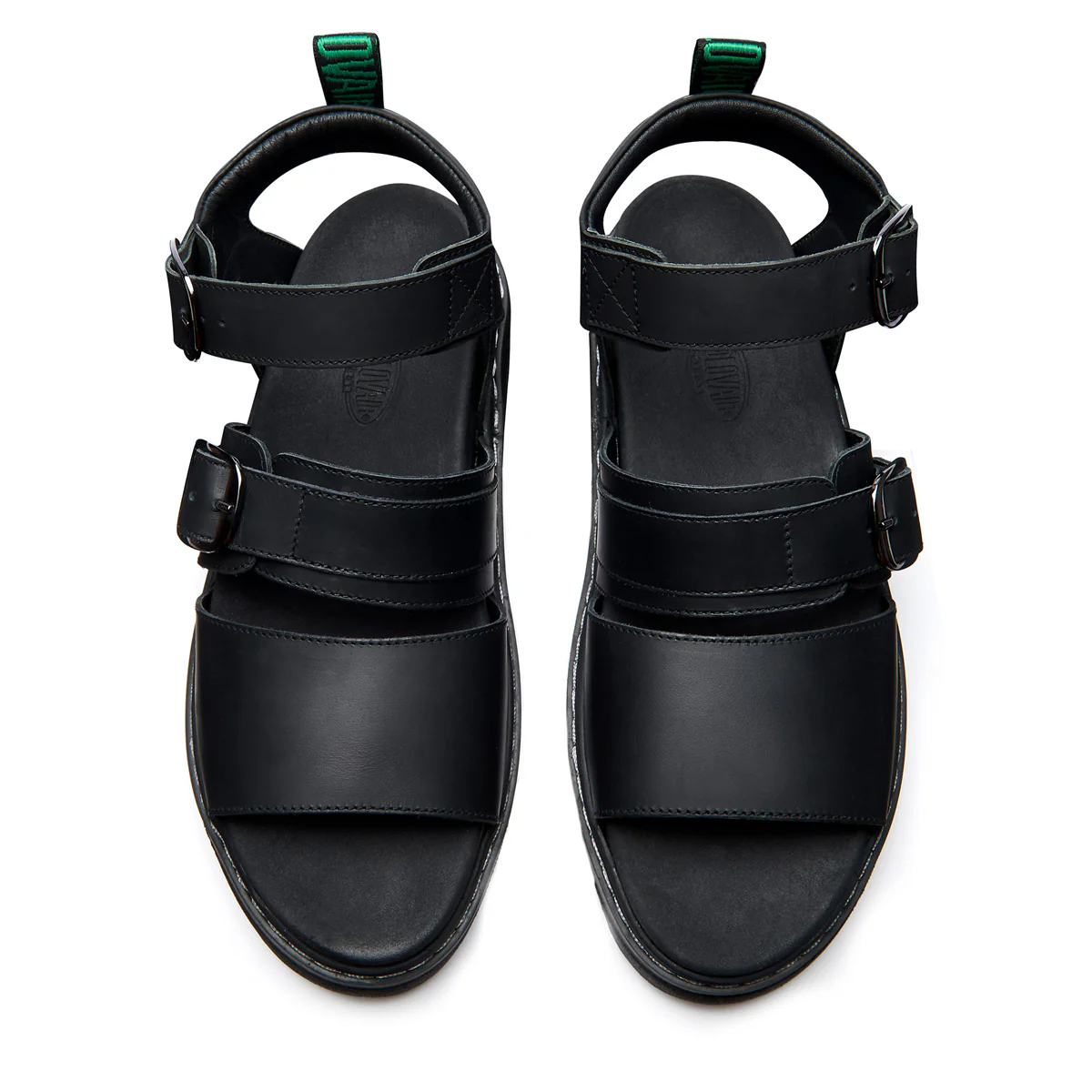 6007-lavendon-black-greasy-two-strap-sandal-3.webp Lavendon - Black Greasy Two Strap Sandal