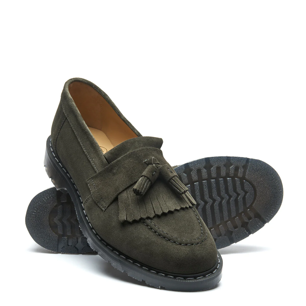 6158-olive-suede-tassel-loafer-2.webp Olive Suede Tassel Loafer