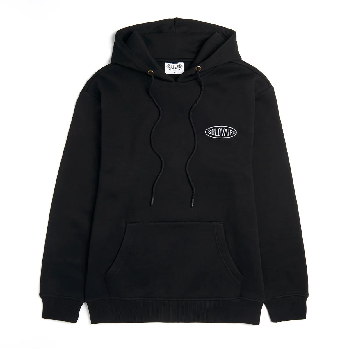 6342-solovair-l-s-logo-pullover-hoodie-black-1.webp Solovair L/S Logo Pullover Hoodie - Black
