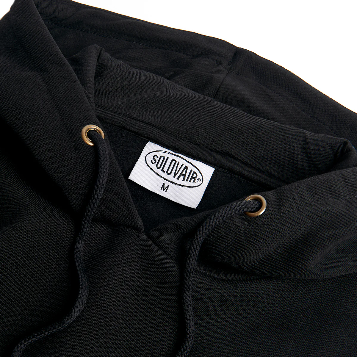 Solovair L/S Logo Pullover Hoodie - Black