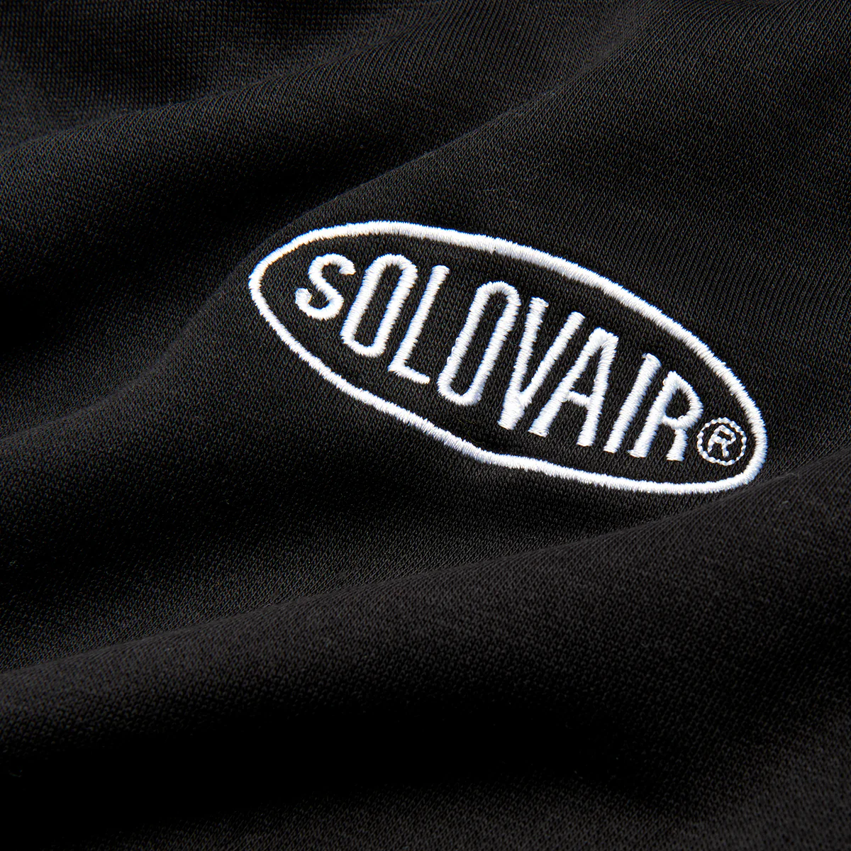 Solovair L/S Logo Pullover Hoodie - Black