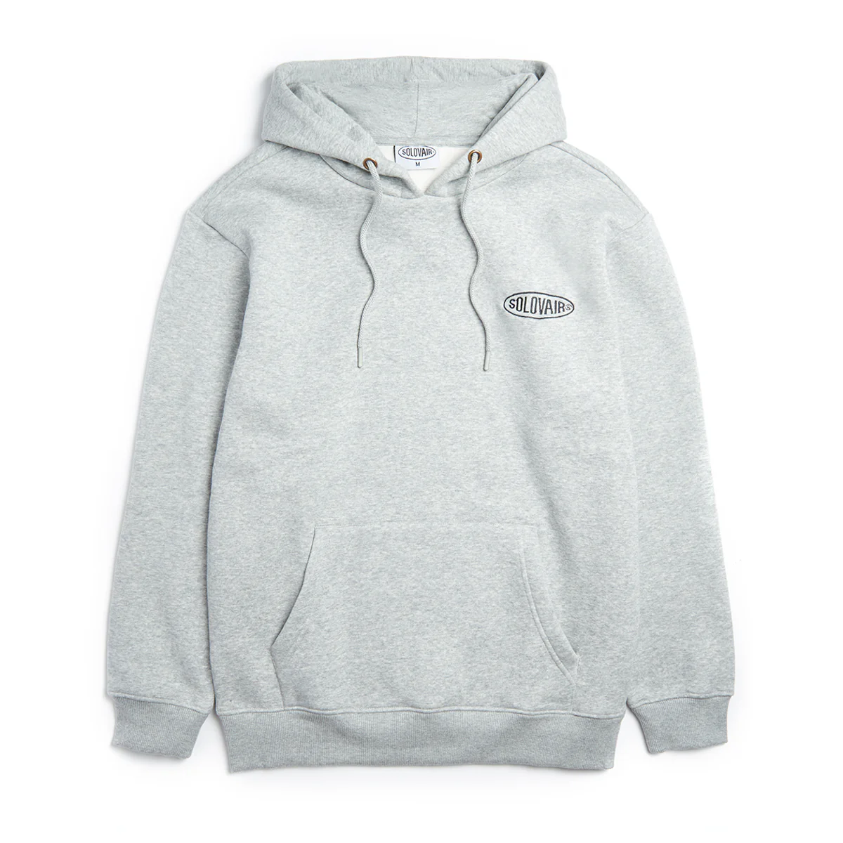6348-solovair-l-s-logo-pullover-hoodie-grey-1.webp Solovair L/S Logo Pullover Hoodie - Grey
