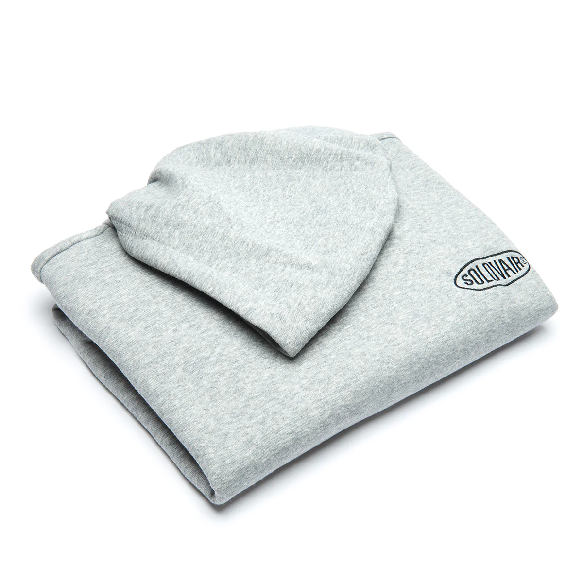 Solovair L/S Logo Pullover Hoodie - Grey