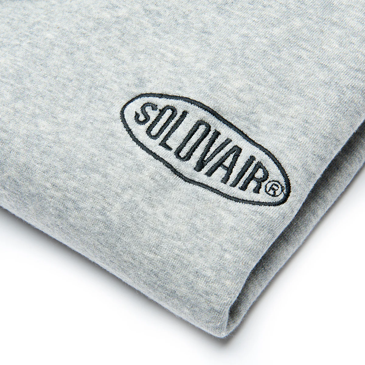Solovair L/S Logo Pullover Hoodie - Grey
