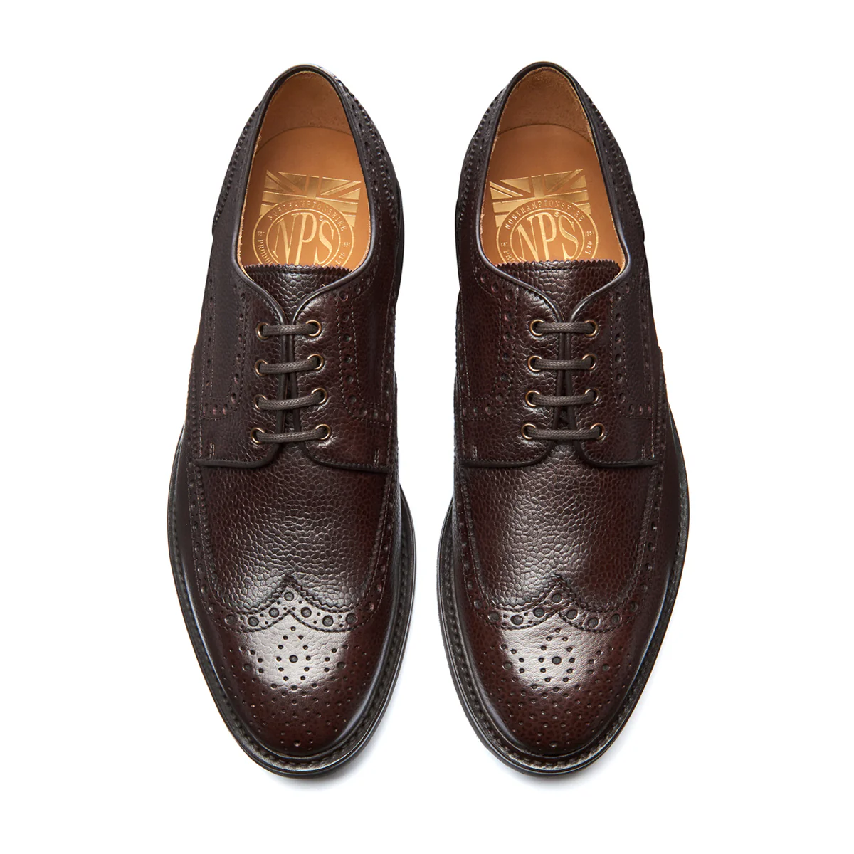 6493-walnut-brown-grain-calf-4-eye-gibson-brogue-shoe-3.webp Walnut Brown Grain-Calf 4 Eye Gibson Brogue Shoe
