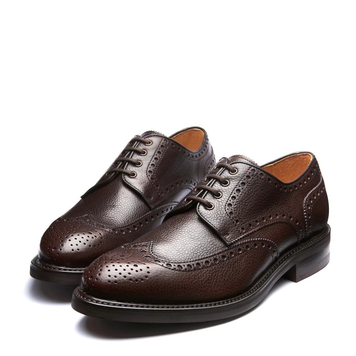 6493-walnut-brown-grain-calf-4-eye-gibson-brogue-shoe-4.webp Walnut Brown Grain-Calf 4 Eye Gibson Brogue Shoe