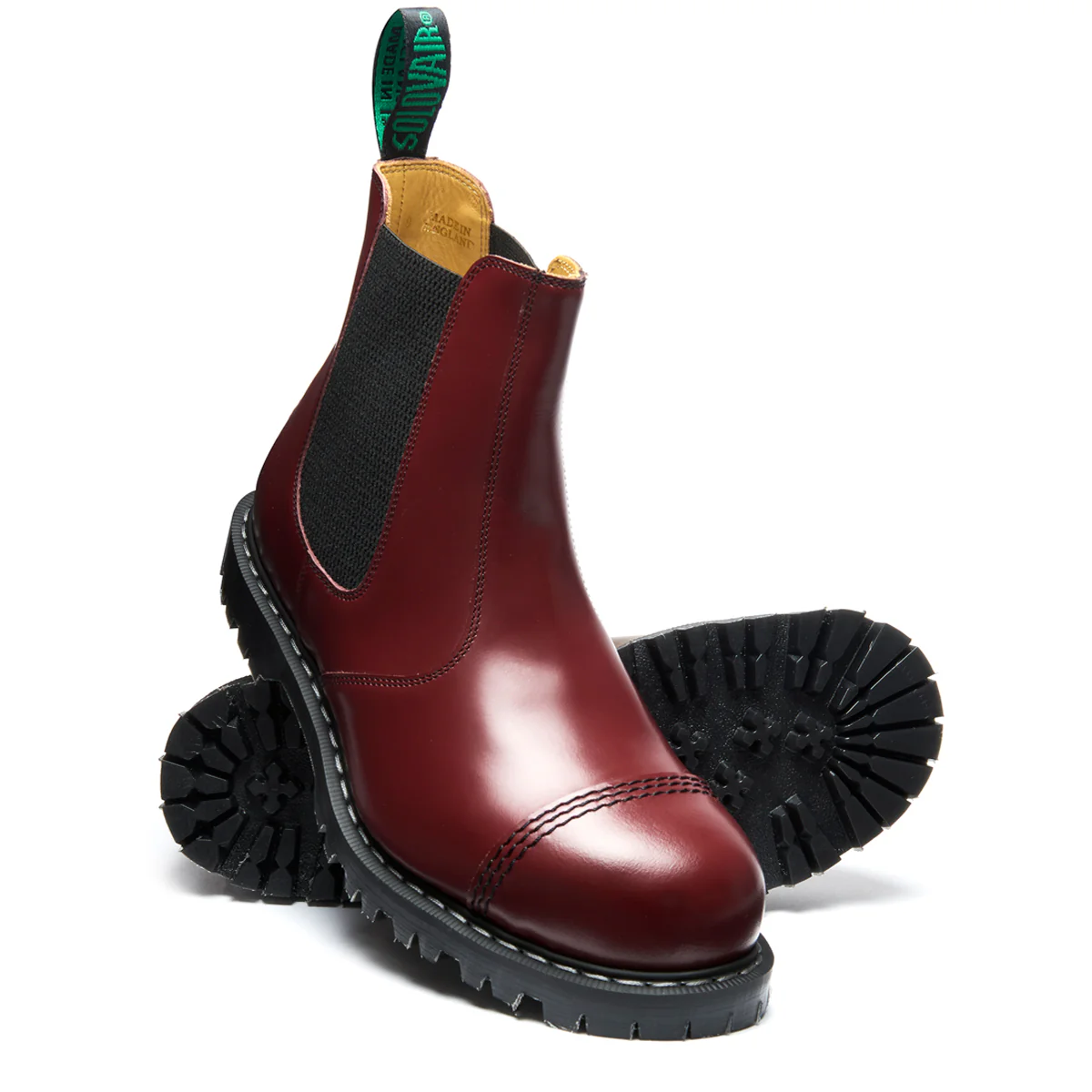Cherry Red Hi-Shine Steel Toe Dealer Boot
