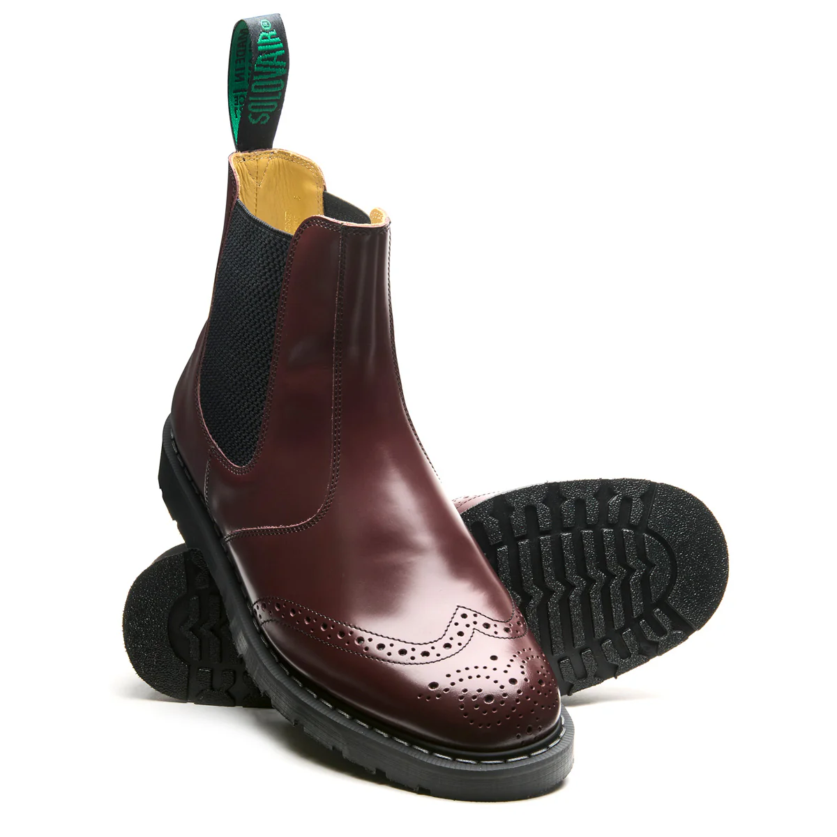 Oxblood Hi-Shine Dealer Brogue Boot
