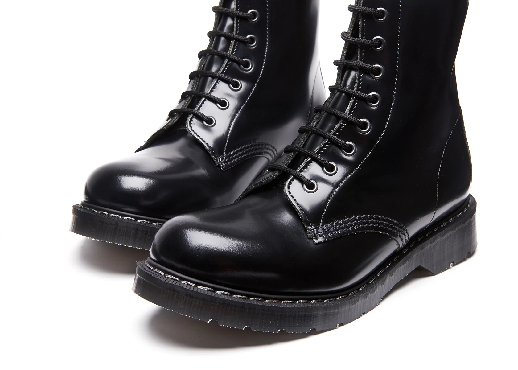 984-black-hi-shine-11-eye-derby-boot-3.webp Black Hi-Shine 11 Eye Derby Boot